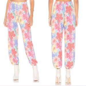 Wildfox Hawaiian Floral Sweatpants Size XS